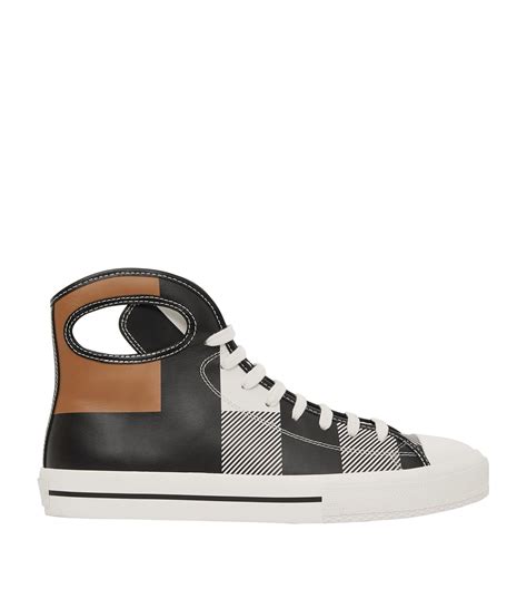 burberry high top|designer burberry high top sneakers.